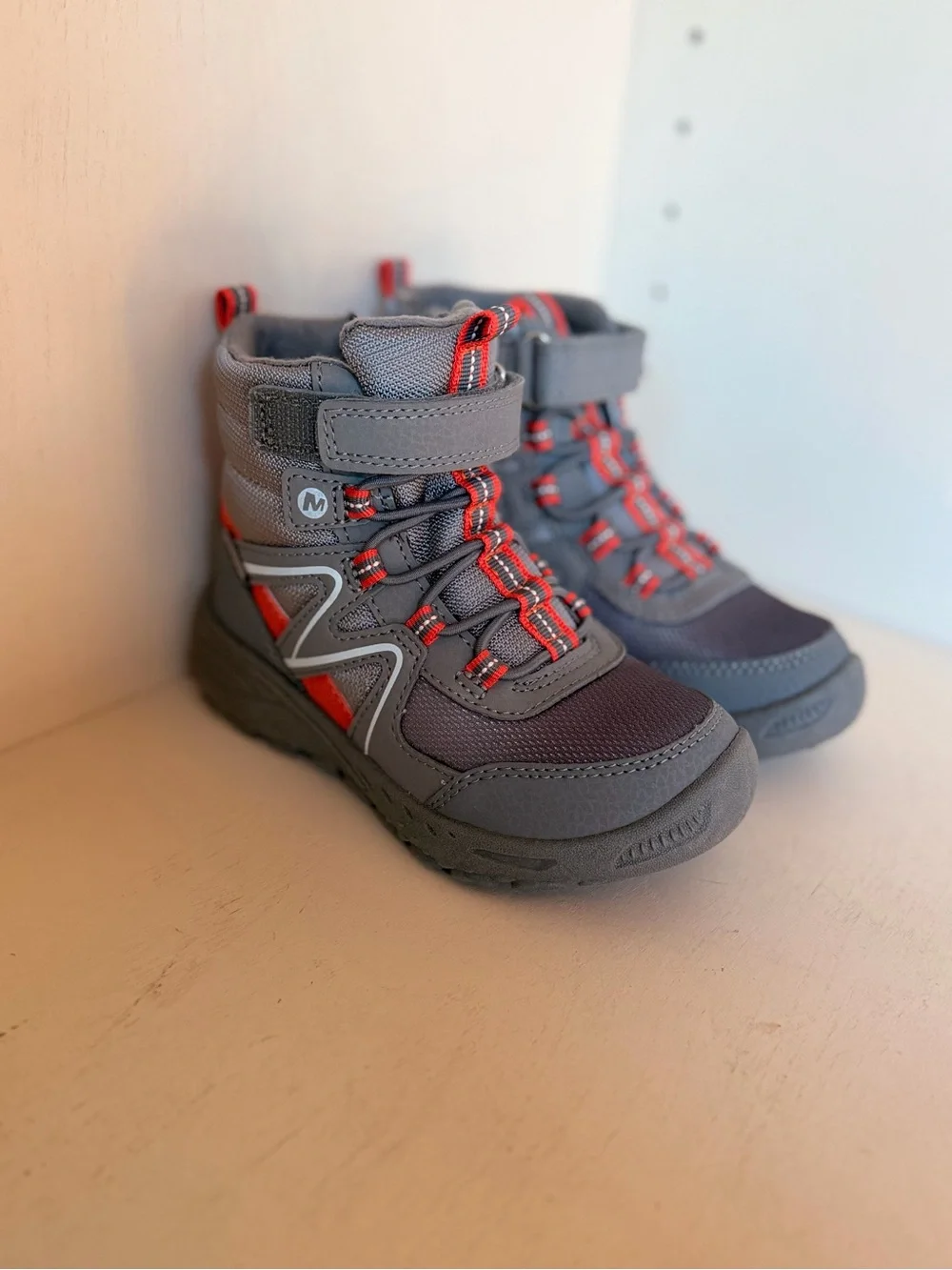 New Polar Trekker Kids' Waterproof Boots - Gray/Platinum